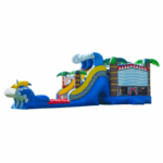 Shark Attack bounce house combo