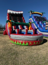 22' Red Tsunami Dual Lane Slide (Wet add $50)