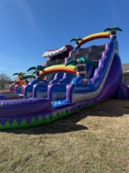 2220foot20purple20mountain202 1768499926 22 Foot Purple Crush Dual Lane Slide (Wet add $50)